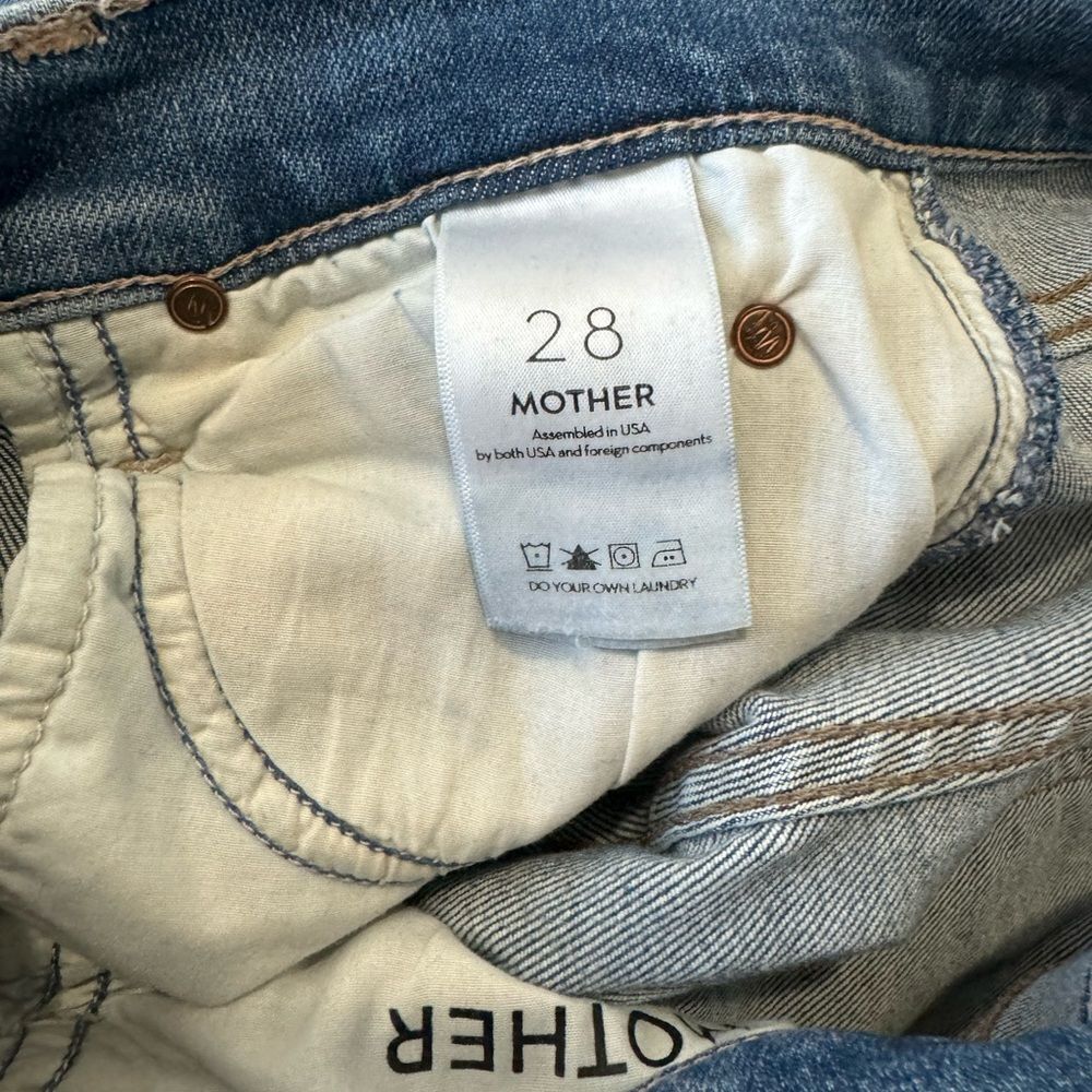 Mother Rascal Ankle Snippet Chew Jeans - image 4